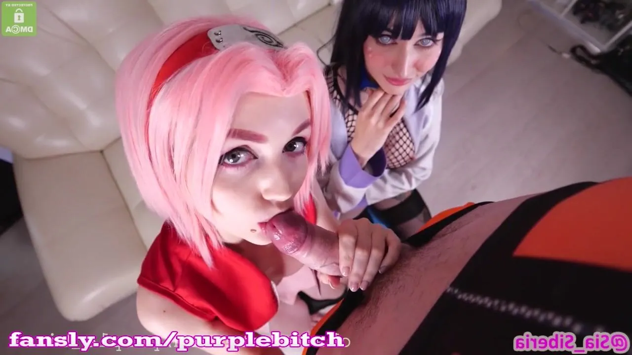 Free HD Sakura and Hinata have enjoyment with Naruto Vid