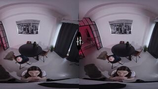 DARKSOME ROOM VR - Score In Between Her Sweet Brunette Hair Legs