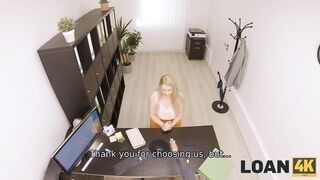 LOAN4K. Blond is irresistible for creditor who permeates her twat