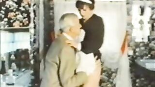 Old Dude Jean Villroy gets a Blow Job From Maid...Wear-Tweed