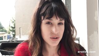 Ersties - Hawt Brunette hair Sweetheart Masturbates For All To Watch