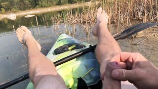 Risky Kayak Masturbation & Climax During the time that Out On The Lake