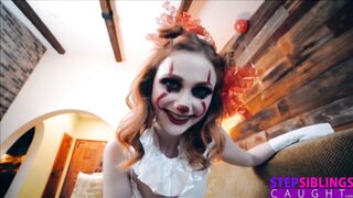 Creepy Clown Scarlet Skies Has Stepbro Screaming in Delight - S18:E9